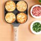 thumbnail image 5 of Sartén con 4 orificios para hamburguesas, huevos, tortillas, jamón, tortitas, planchas, sartén antiadherente para huevos, sin aceite, humo, parrilla para desayuno, olla para cocinar, 5 of 5