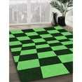 thumbnail image 3 of Ahgly Company Machine Washable Indoor Rectangle Transitional Dark Forest Green Area Rugs, 7' x 9', 3 of 7