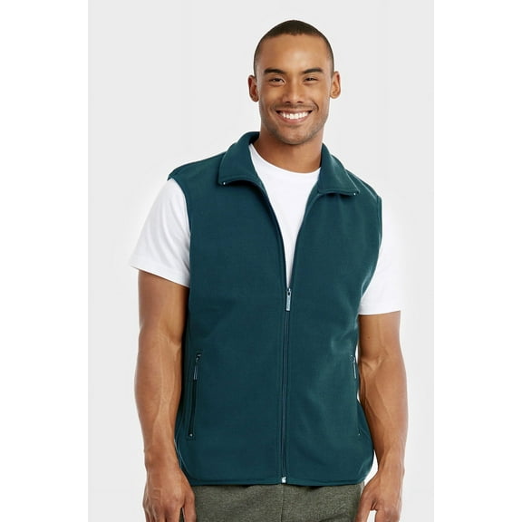 TheLovely Men's Outdoor Sleeveless Polar Soft Fleece Full-Zip Up Vest