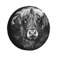 thumbnail image 1 of Fotbe Geometric Bull Design Funda de Llanta de Repuesto con Estampado, Engrosada, Ajuste Universal para Jeep, Remolque, RV, SUV, Camión-14 inch, 1 of 6