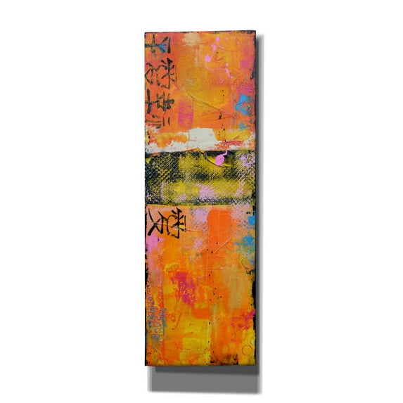 Epic Graffiti 'Shanghai Pop II' by Erin Ashley, Canvas Wall Art, 12"x36"