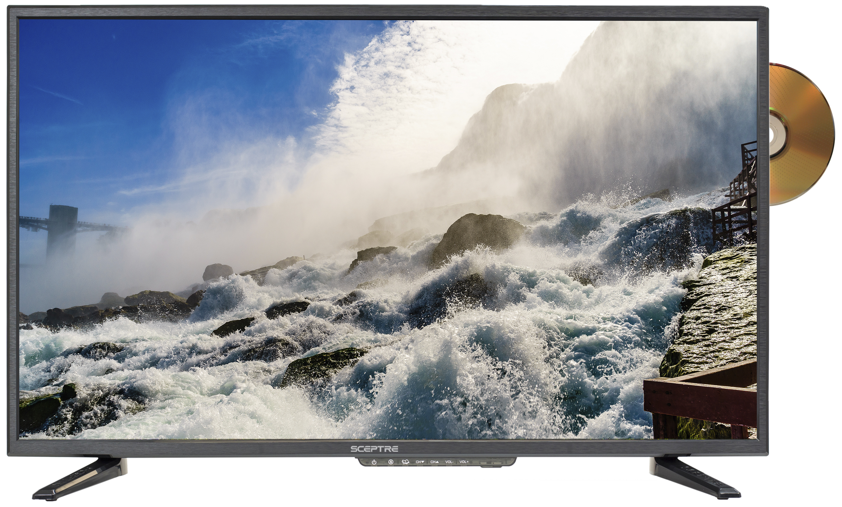 Machine Black Sceptre 32 1080p Fhd Led Tv Dvd Combo Hdmi Vga Usb Memc 1 Tv Dvd Combos Kolenik Electronics