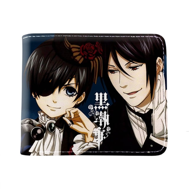 Monedero de piel plegable Black Butlers Anime