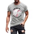 thumbnail image 1 of Menu2019s T-Shirt Décontracté à Manches Courtes avec Design Thème Baseball pour Confort et Usage Quotidien, 1 of 4
