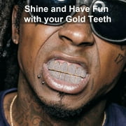 18K Gold Plated Diamond Hip Hop Teeth Grillz Top Bottom Mouth Grill Set Custom