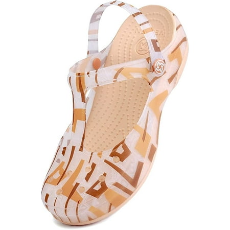 

taomiluo Women s Classic Garden Clog Casual Slip on Water Sandal Shoe for Indoor Outdoor