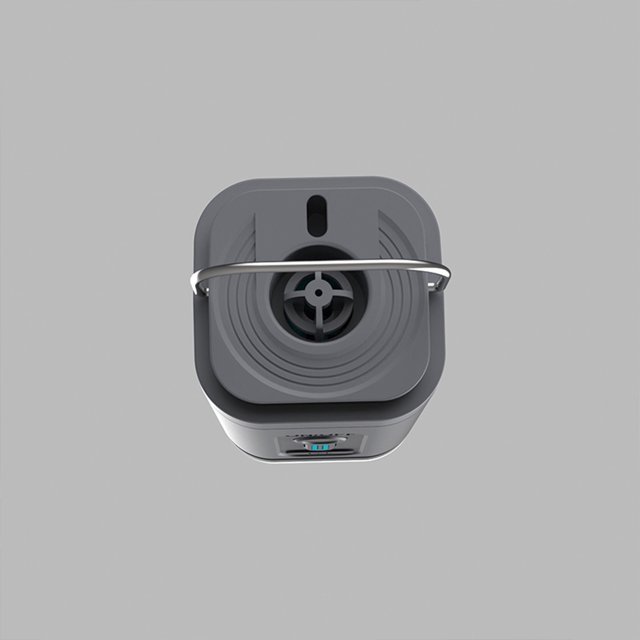 Langgg Portable Electric Air Pump Convenient Inflation For Campers Lightweight Durable Gray