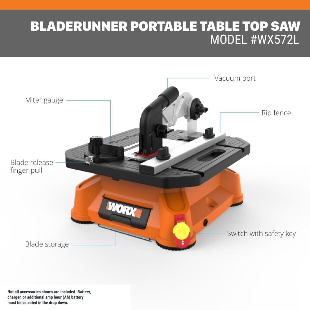 Worx WX572L BladeRunner Tabletop Saw
