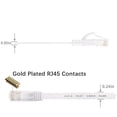 thumbnail image 3 of Cable Ethernet BUSOHE Cat6, 15 pies, 2 unidades, blanco plano, RJ45, 3 of 7