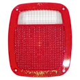 thumbnail image 3 of Crown Automotive Tail Light Lens J8129642 Red Lens; Rectangular; Single, 3 of 3
