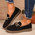 thumbnail image 6 of Miluxas Women's Loafers Comfort Slip-Ons Flat Work Shoes Casual Moccasins Penny Loafers Lady Dress Shoes Black 8.5(41), 6 of 9