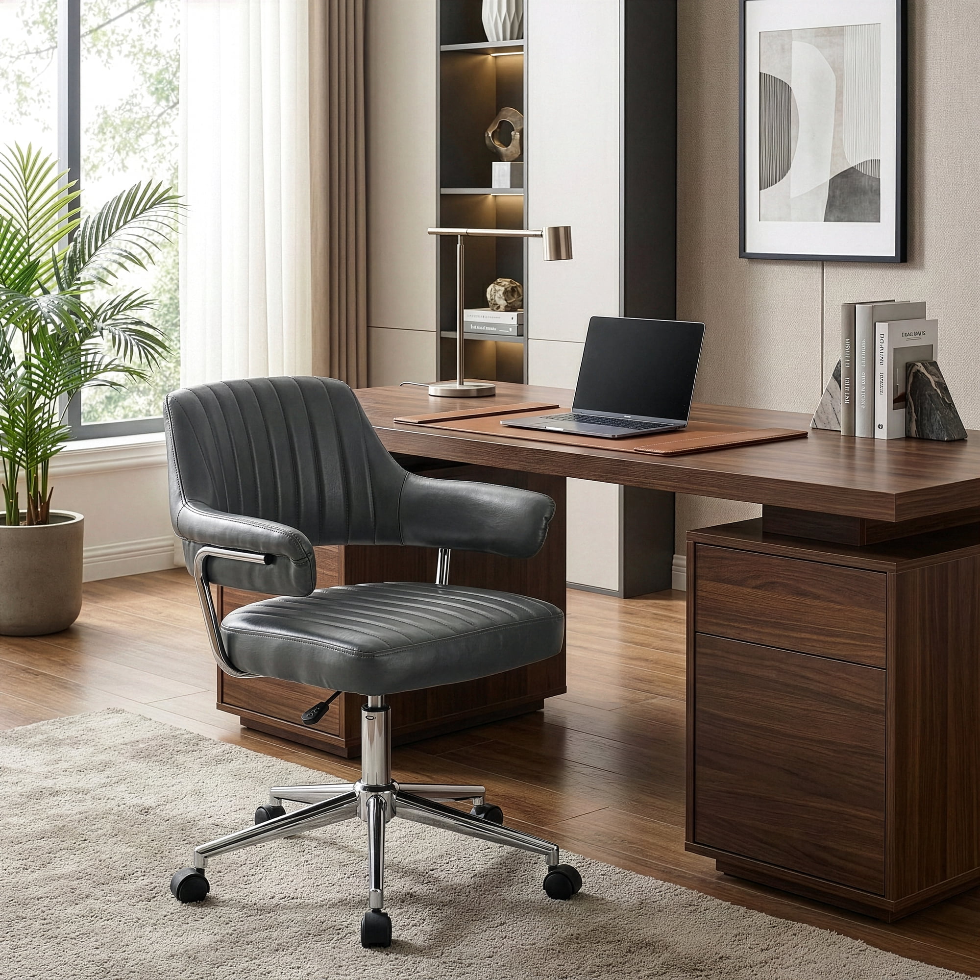 avery gray faux leather adjustable product