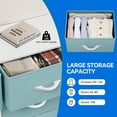 thumbnail image 2 of Dextrus Fabric Dresser for Bedroom, Tall Storage Dresser with 8 Drawers for Adult, Green, 2 of 7