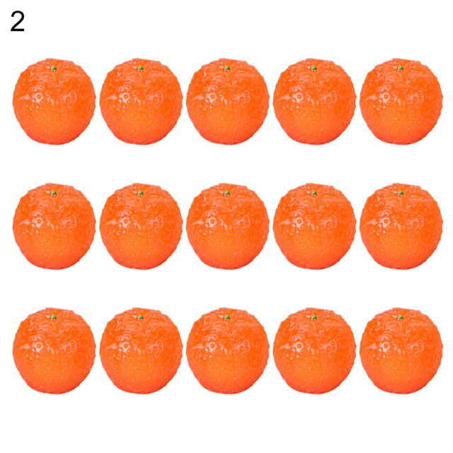 MesaSe 15Pcs Miniature Fruits Haute Simulation Large Application Résine Micro Paysage Fruit Figurine Parti Fournitures