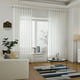 Zootealy A Frappé Voile Transparent Window Curtain avec Anneau pour Cuisine, Chambre à Coucher et Salon (1 Panneau, 39'' W51'' L) – image 5 sur 8
