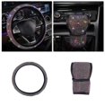 thumbnail image 6 of Luxury Diamond Crystal Car Steering Wheel Cover Universal Bling Bling Rhinestone Girl Car Universal Cover, 6 of 11