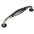 thumbnail image 1 of Cosmas 7120WN Weathered Nickel Country Style Cabinet Hardware Ribbed Handle Pull - 5" Inch (128mm) Hole Centers - 20 Pack, 1 of 3