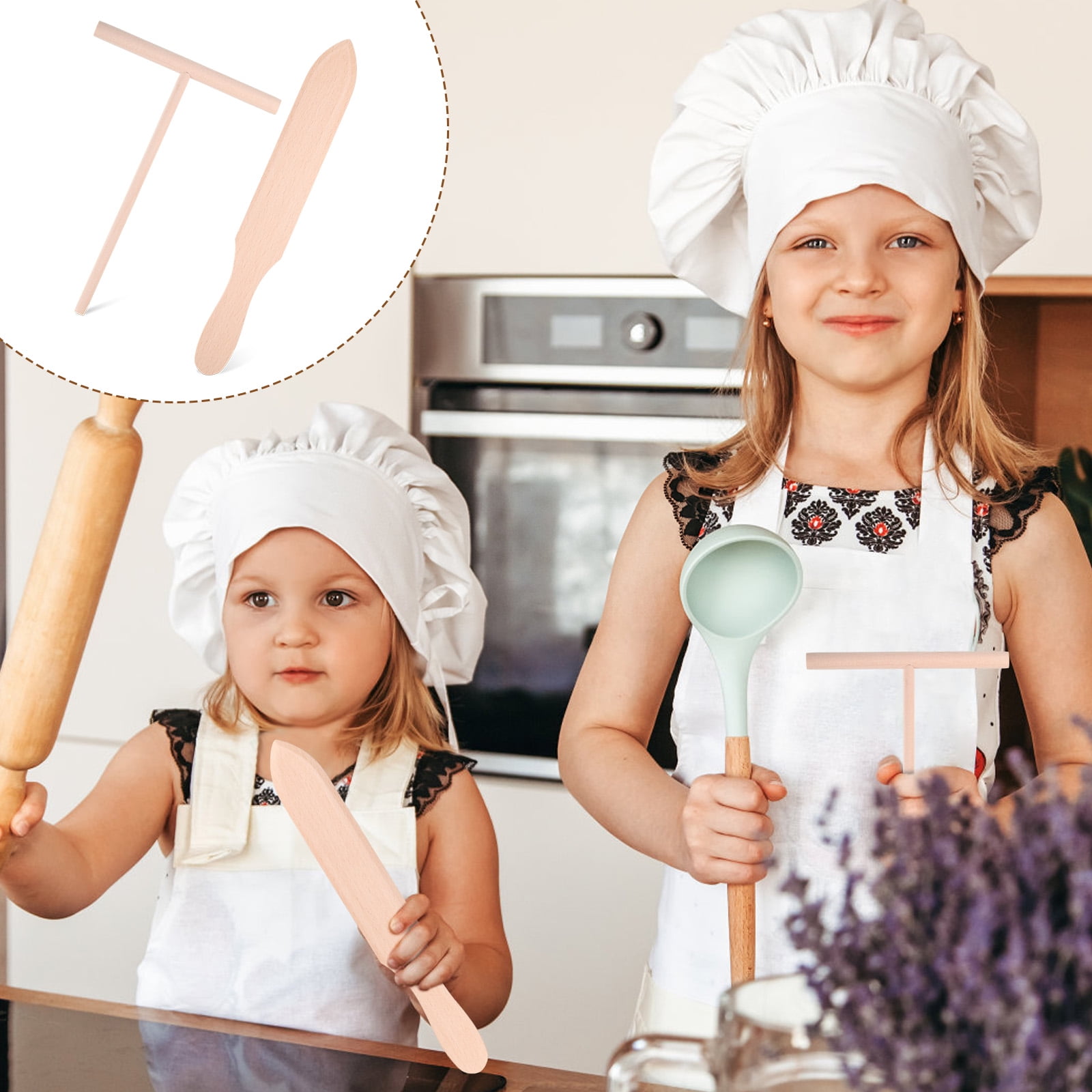 Justharion 2pcs Mess Free Crepe Making With Wood Spreader And Spatula Set Easy To Clean And Crepes Distributor Walmart