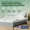 thumbnail image 4 of Continental Sleep, Unassembled Full Box Spring for Full Bed, 8-Inch Wood Box Spring Only, Noise-Free Mattress Foundation, Packed Flat, Easy Assembly, Gray, 4 of 8