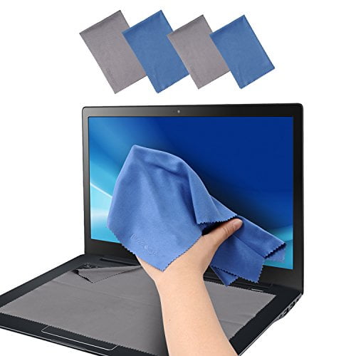 Wisdompro Large 4Pack Microfiber Cleaning Cloth for Keyboard Protector