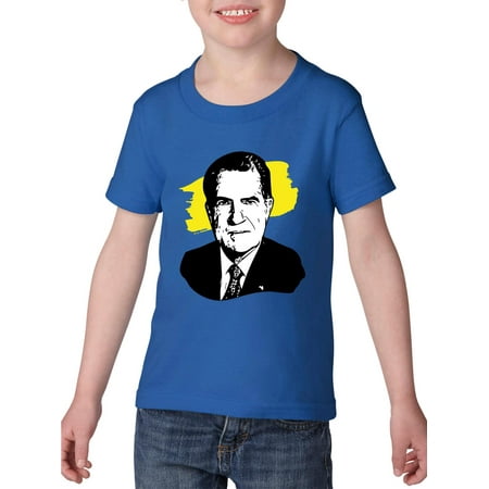 Richard M. Nixon American President Toddler Heavy Cotton T-Shirt Kids Tee