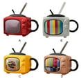 thumbnail image 3 of QualitChoice Novelty Gun Cup Revolver Mugs Ceramic TV Mug Unique Coffee Cups 450ml Tea Mug Tea Mug With Lid yellow, 3 of 6