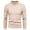 Khaki, variant on Herrnalise Men's Winter Leisure Half High Collar Long Sleeved Sweater Pullover Coat Solid Color Undershirt Turtleneck White