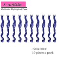 thumbnail image 2 of Colored Highlights Straight/Curly Clip in Hair Extensions Synthetic Hair in Multiple Colors, 2 of 6