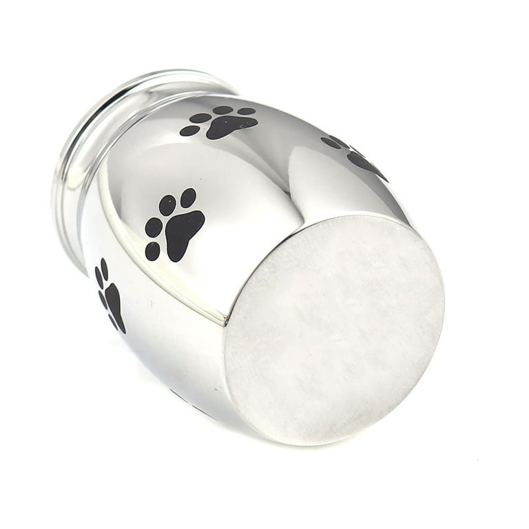 Silver Mini Sized Funeral Pets Ashes Cremation Urns for Dog Cat Keepsake Stainless Steel Warterproof Paw Pet Memorial Ash Container with Free Anavia Pouch Walmart