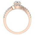 thumbnail image 3 of Engagement Rings for Women 14K Rose Gold Diamond Rings Ocean Wave Style 1.25 CT (F,VS1), 3 of 5