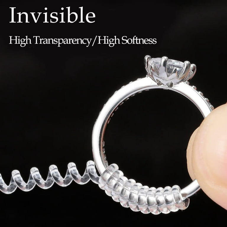 8 Size Transparent Ring Size Resizer PVC Hidden Invisible Unisex