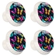 thumbnail image 2 of HemaKayy 4 Pack 1.37" Decorative Cabinet Knobs - Premium ABS Cabochon Glass Drawer Closet Pulls | Durable & Stylish Home Kitchen Furniture Decor | Butterfly, 2 of 8