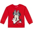 thumbnail image 2 of Disney Minnie Mouse Infant Baby Girls Pullover Fleece Sweatshirt and Leggings Outfit Set Infant to Big Kid, 2 of 5