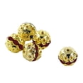 thumbnail image 1 of Sonducket Cuentas de diamantes de imitación para manualidades Ropa, zapatos y accesorios Miscelánea Oro/Rojo 6 mm, 1 of 6