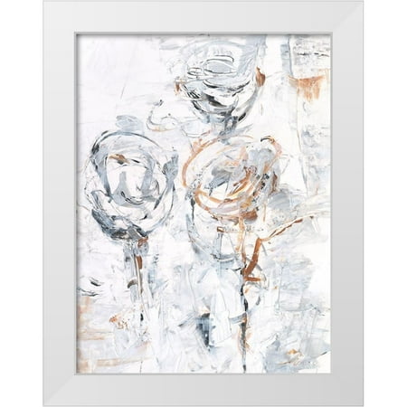 Harper Ethan 12x14 White Modern Wood Framed Museum Art Print Titled - Spring Wildflowers I