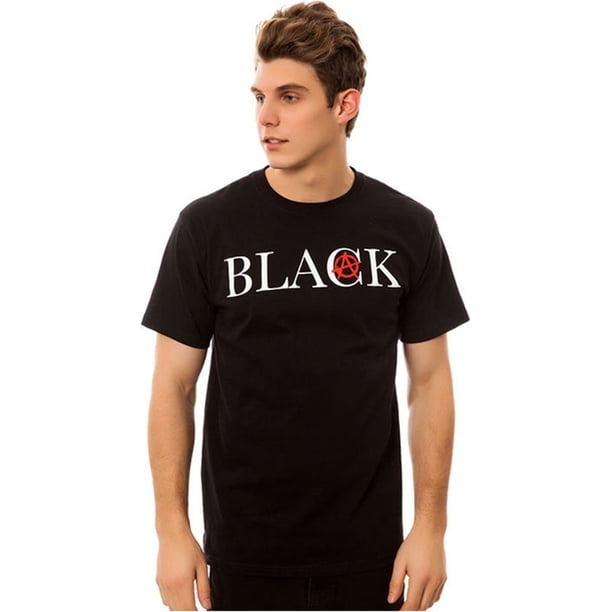Black Scale The Anarchy Logotype - Camiseta gráfica para hombre, color negro, talla mediana
