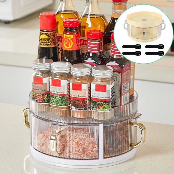 Wedge Shaped Lazy Susan Storage Containers