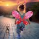thumbnail image 4 of Txlixc Juego de rol de cuento de hadas de 4 piezas para niñas, falda brillante + alas de mariposa de cuento de hadas LED + horquilla + palo de mariposa Txlixc  moda, 4 of 9