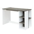 thumbnail image 3 of Escritorio de computadora FurnitureR BRENTON con estante de ALMACENAMIENTO gris, 3 of 8