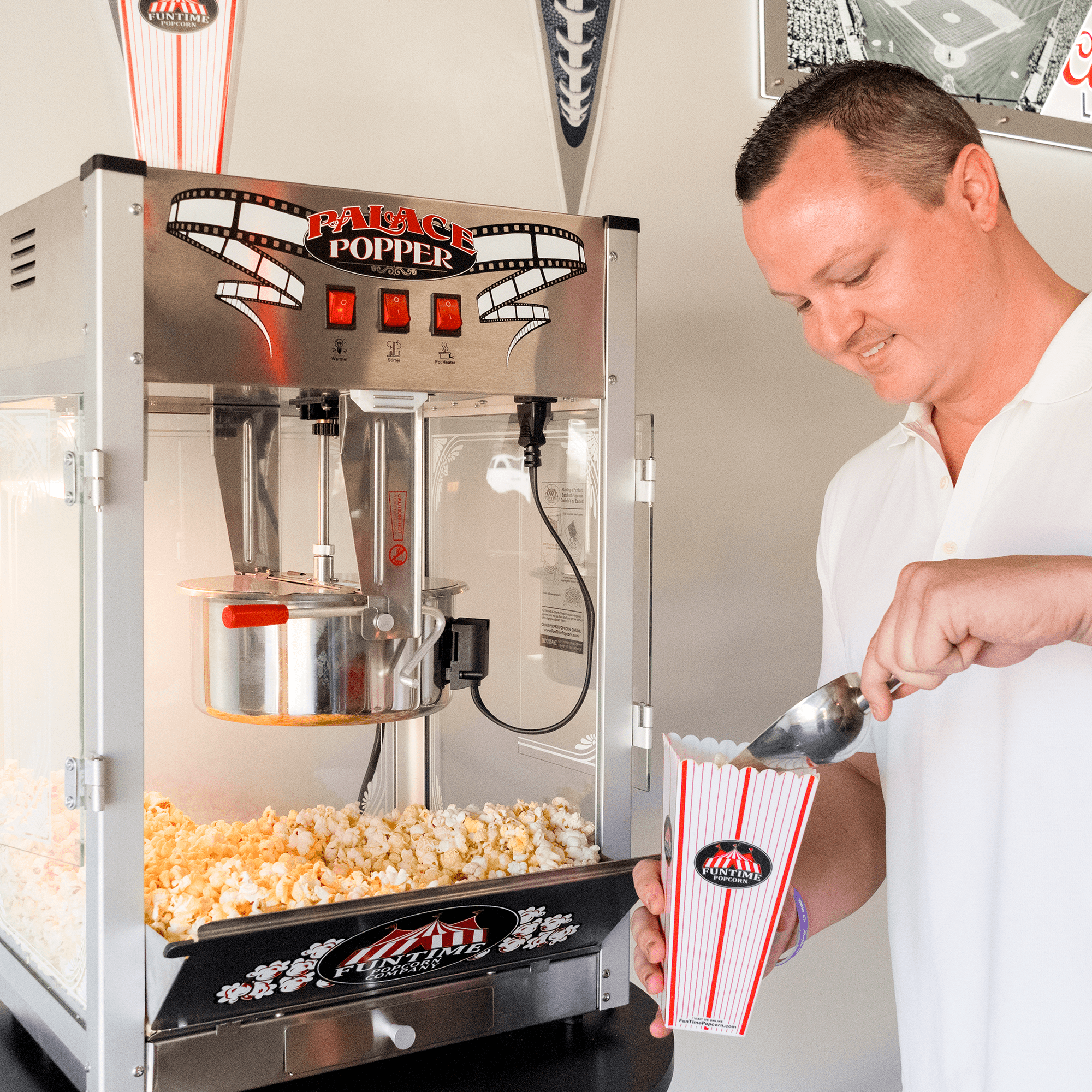 12 Oz Popcorn Popper with 50 Serving – To The Moon