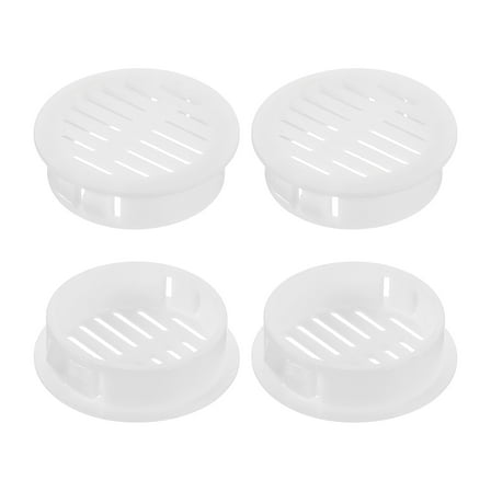 Uxcell Round Soffit Vents 1 inch, 16Pcs White Plastic 35mm Soffit Vent Cover