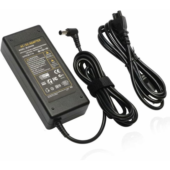 19V AC DC Adapter for 19" 20" 22" 23" 24" 27" Monitor 19EN33 20EN33 22EN33 23EN33 24MP48 25UM57 27EA63, 27UD68 Power Supply Cord