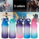 thumbnail image 3 of sweethay Botella de agua motivacional grande de 68 oz con marcador de tiempo y pajita extraíble Botella sin BPA a prueba de fugas para Fitness Gym Office Kits de desorden para acampar Numero 3 sweethay OD016991-03, 3 of 6