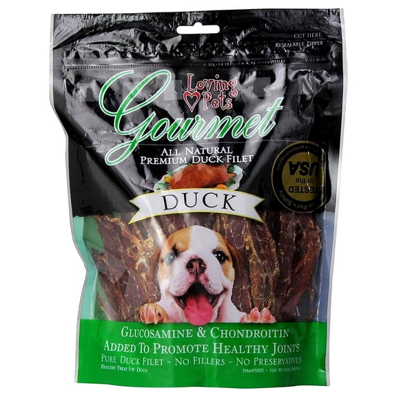 Loving Pets Gourmet Duck Chew Strips, 12 oz