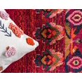 thumbnail image 4 of Unique Loom Medici Collection Vibrant Colors Abstract Botanical Red Round Rug (6 0 x 6 0), 4 of 5