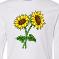 thumbnail image 4 of Inktastic Pair of Sunflowers Long Sleeve Youth T-Shirt, 4 of 5