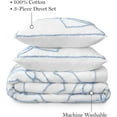thumbnail image 2 of Martha Stewart Sophia Medallion 100% Cotton 3pc Duvet Set-1 Duvet, 2 Pillow Shams, 2 of 5