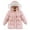 Pink, variant on Girls' Long Winter Coat Waterproof Parka Warm Long Jacket with Removable Faux Fur Hood Cotton Wadding Winter Coat for Snow Days