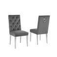 thumbnail image 4 of White Marble 5 piece Dining Set with Silver Stainless Steel Base, 4 of 4