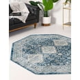 thumbnail image 3 of Rugs.com Newport Collection Rug – 7' Octagon Navy Blue Medium Rug Perfect For Living Rooms, Kitchens, Entryways, 3 of 9